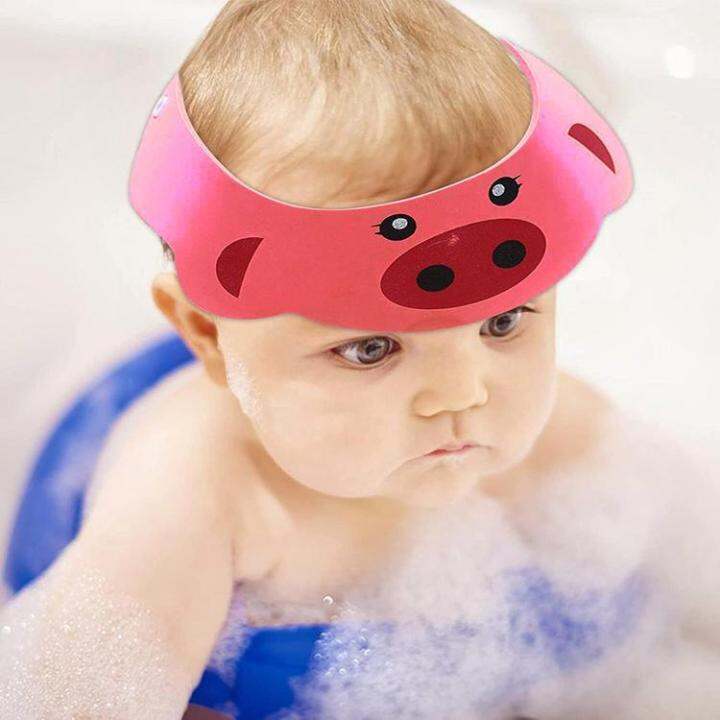 baby-bath-head-protector-cute-adjustable-baby-head-washing-guard-eye-protection-hat-safety-visor-cap-hat-for-toddler-children-infant-pretty