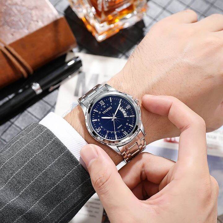 2021-mens-blue-mirror-business-watch-steel-band-mens-calendar-quartz-watches