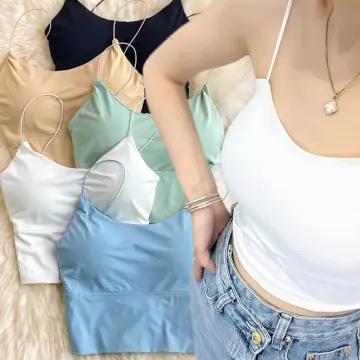 Women Denim Bra Sexy Crop Top Jeans Camisole Vest Sleeveless Tank