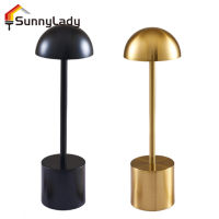 SunnyLady แอลอีดีสัมผัสโคมไฟ Usb บนโต๊ะสัมผัสแบบชาร์จไฟได้3สีลดแสงขั้นบันได Pelindung Mata ไฟกลางคืน