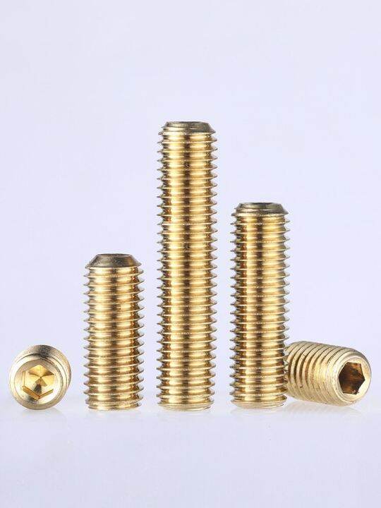 m3-m4-m5-m6-m8-m10-brass-concave-end-set-screw-hex-hexagon-headless-machine-rice-tight-top-bolt-nails-screws-fasteners