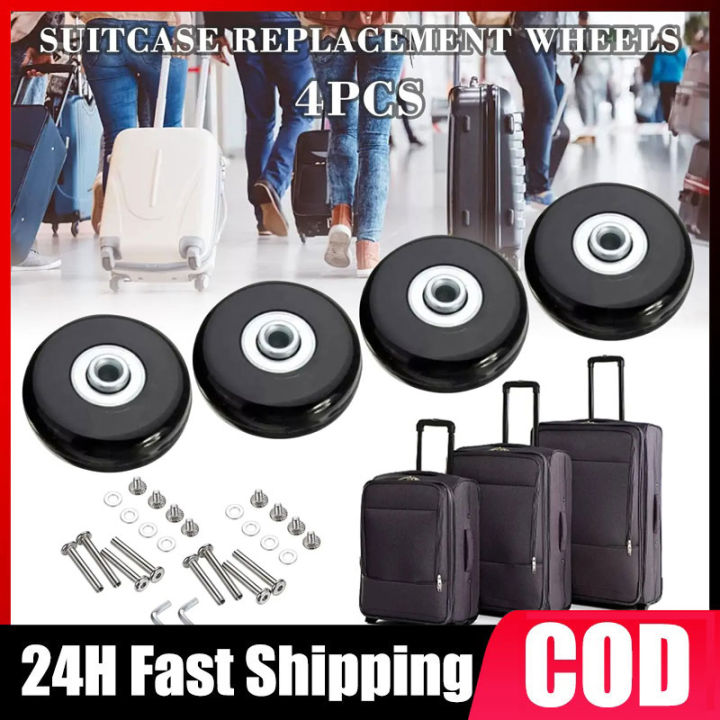 【COD + Local Seller】45-50MM Suitcase Luggage Wheels Replacement 4Pcs ...