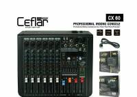 ?มิกเซอร์ Mixer  เอ็ฟแฟ็ค 16 DSP 7 Band Ceflar CX-60 6 แชลแนล Combo Jack กราฟฟิกEQ USB BLUETOOTH