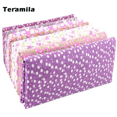 【YF】 Teramila Pattern Floral Plain Cotton Printed Patchwork Fabric for Sewing Crafts Needlework