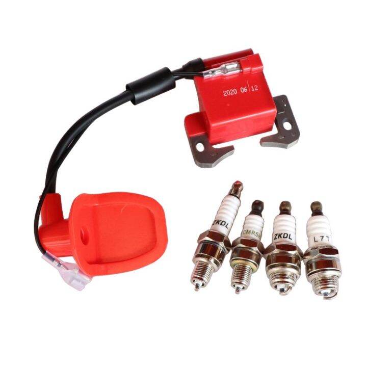 【HOT】 Motorcycle IGNITION COIL Engine part with spark plug for 2Stroke