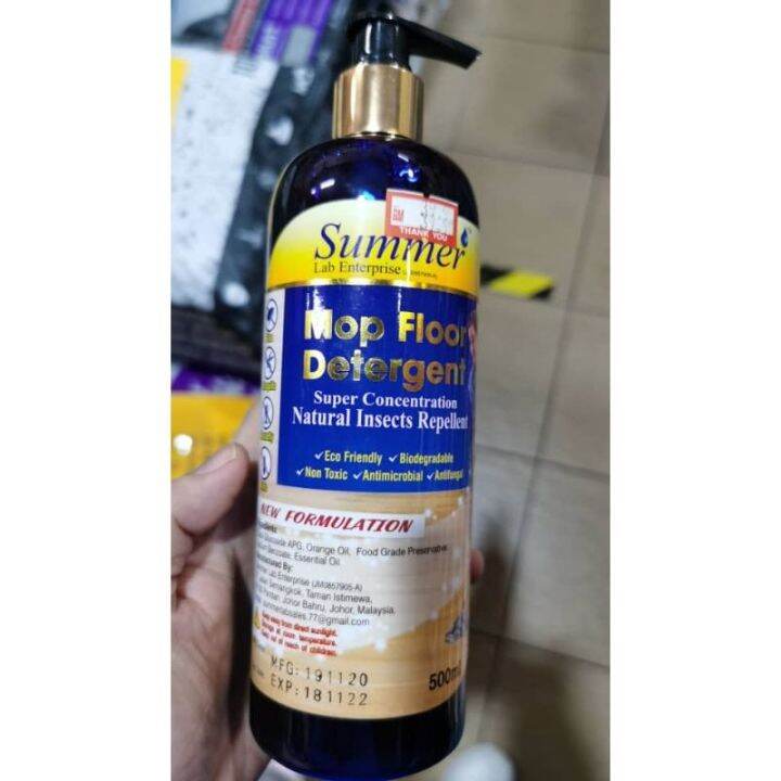 Summer Lab Dog Mites Repellent Floor Mop Detergent 驱狗虱地砖清洁剂(500ml) Lazada