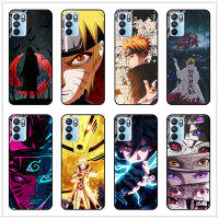 (กำหนดเอง) สำหรับ Reno 6 5g/Reno 6z 5g อะนิเมะ Naruto Series กระจกเทมเปอร์กันกระแทกเคสโทรศัพท์ Hard ฝาหลัง SHELL ส่วนบุคคลของขวัญ DIY