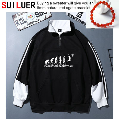 Evolution Basketballs Sweatshirts Slam Dunk Printed Hommes Long Sleeve 100 Cotton Hoodies Brand Clothing Camisetas Pullovers