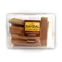 SandalHarvest Sandalwood Chips [Premium] 100% Fragrant Wood, No Fragrance, Color and Chemical Added 100 g.