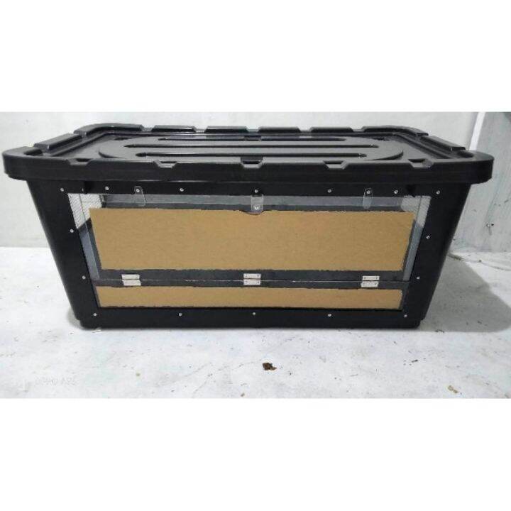 【COD】 135L Black bin cage for your hamster and any small pets w