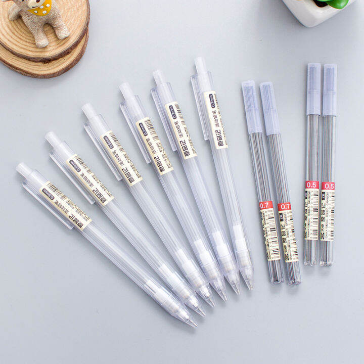 Korean Muji Mechanical Pencil 0.7mm Pupil Automatic Pen 0.5mm Hexagon