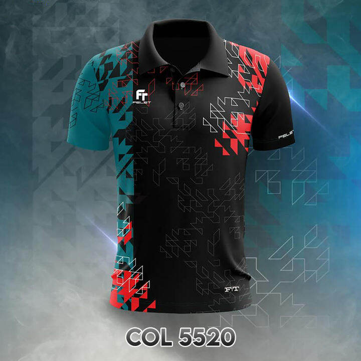 FELET Shirt Collar Jersey COL5520 Lazada