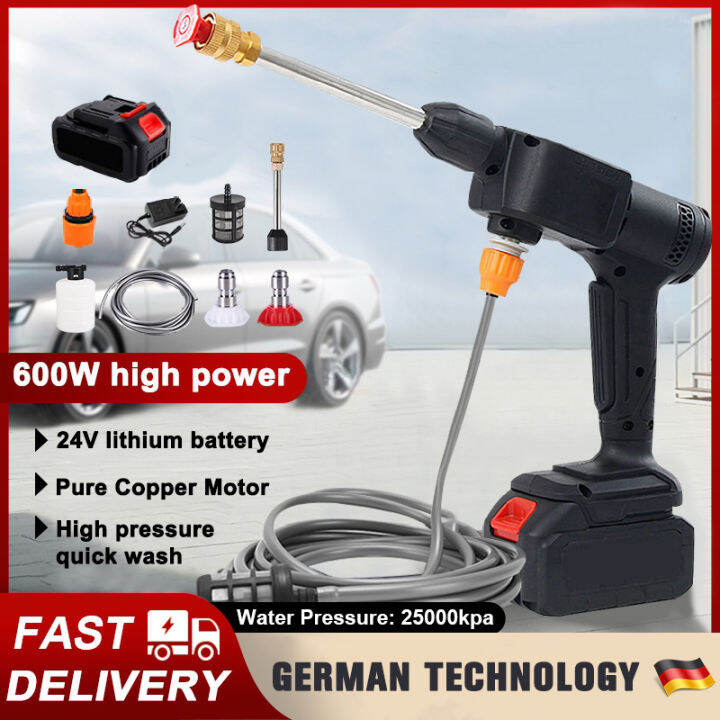 Wireless Car Washer 24V Portable High Pressure Washer Clean Water Gun
