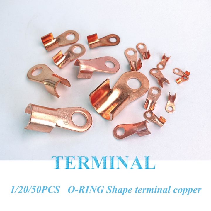 PCS Terminal OT Series Splice Wire Dia Copper O Shape Circular Naked Battery Cable