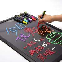 hot！【DT】 8 Colors Fluorescent Plate Advertise Erasable Highlighter Flat Water-Based