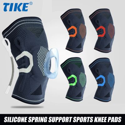 TIKE 1PC Knee Pads for Knee Pain Knee Compression Sleeve with Silicone Gel &amp; Spring Support,Medical Grade Knee Patella Protector