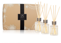 [เซ็ตของขวัญ ปีใหม่] Phruksa spa ก้านไม้หอมปรับอากาศ 3x30 มล. (เลือกกลิ่นได้) (Premium GiftSet Reed Diffuser 3x30 ml.) ก้านไม้หอมกระจายกลิ่น |น้ำหอมบ้าน