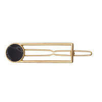 Square Girls Wedding Women Fashion Barrettes Circle Metal Hairpins Clips Hair