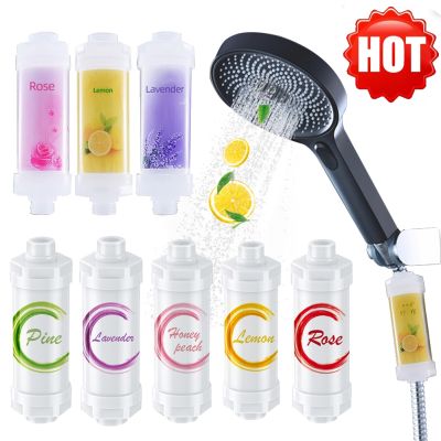 Scented Shower Filter Chlorine Removal Softener Accessories Improve Hair/Skin