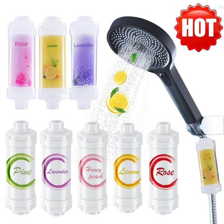 scented-shower-filter-chlorine-removal-softener-accessories-improve-hair-skin