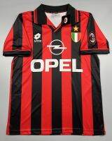 เสื้อฟุตบอล ย้อนยุค เอซี มิลาน เหย้า 1996 Retro AC Milan Home เรโทร คลาสสิค 1996-97