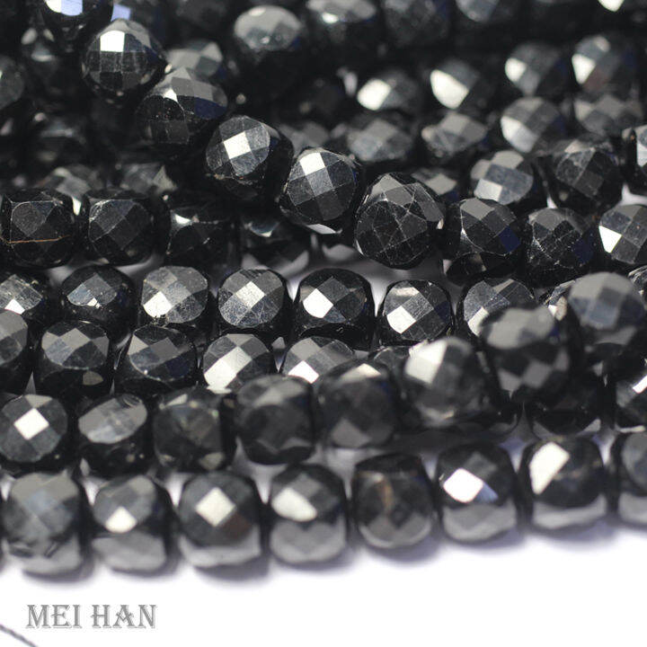 meihan-1-strandset-natural-black-tourmaline-8-mm-faceted-cube-loose-beads-for-diy-jewelry-making-design