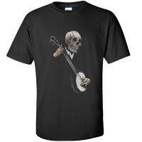 Guitar Banjoblues Skeleton Skull T Shirts Teach Orchestral Instruments Muisc Tshirt For Men Oversized Cotton Top T-shirts Print - T-shirts - AliExpress