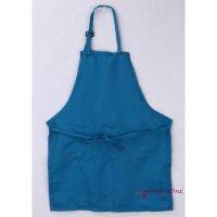 Children Adjustable Working Apron Solid Color Waterproof Anti-oil Kitchen Bibs