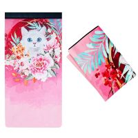 Natural Rubber Yoga Mat Cat Printing Ultra-thin Professional Folding Non-slip Yoga Blanket Outdoor Fitness Multifunctional Bag