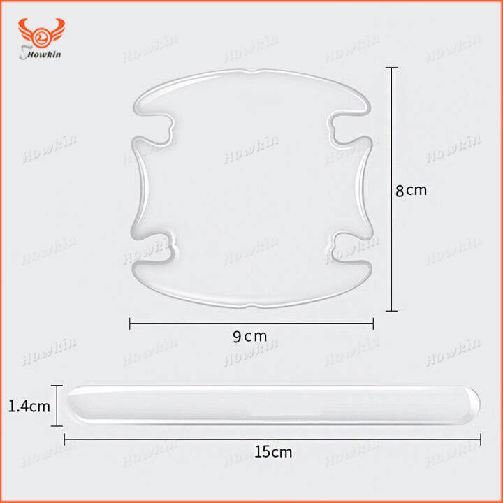 4ชิ้น-ชุดรถฮุนไดป้องกันที่จับประตูที่คลุมชามด้านในกันสติกเกอร์รอยขีดข่วน