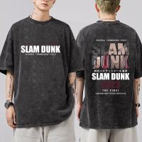 Anime Slam Dunk Washed T Shirt Ryota Miyagi Hisashi Mitsui T-Shirts Men Shohoku Basket Ball Team Cotton Oversized T Shirt S-4XL-5XL-6XL