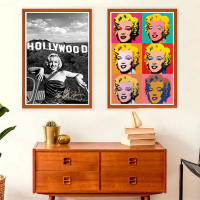 Marilyn Monroe poster, Vintage Photography โปสเตอร์ มาริลิน มอนโร ขนาด 13x19 นิ้ว และ 12x12 นิ้ว