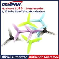 6/12 Pairs Gemfan Hurricane 3016 Propeller 3 Inch Blade 1.5mm Hole CW CCW Props FPV DarwinFPV Cinewhoop Racing Drone Quadcopter Fishing Reels