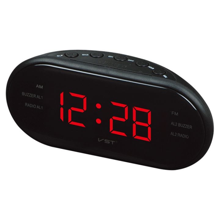 worth-buy-นาฬิกาของตกแต่งในครัวเรือนวิทยุนาฬิกาปลุก-led-สำหรับปลั๊กมาตรฐานห้องนอน