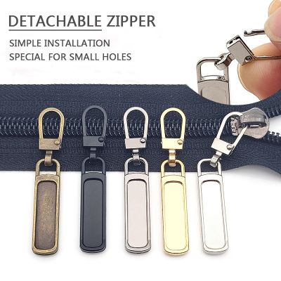 ✾ 5Pcs Detachable Zipper Puller Replacement Tab Zipper Sliders Head Repair Kit for Suitcases Luggage Backpacks DIY Sewing Supplies