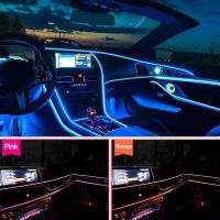 【CC】 100/200/300/500cm Strip Car Interior Wire Ambient Lamp for Automobile