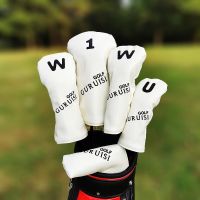 ✚✵ Golf Woods Headcovers Covers For Driver Fairway Putter 135UT Clubs Set Heads PU Leather Unisex Simple golf iron head cover