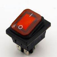 1pc Red Waterproof Latching Rocker Toggle Switch IP55 4Pin 2Position AC250V/16A LED illuminated Hot Sale Low Price