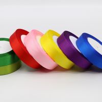 ][[ 25Yards Satin Rion 20Mm Grosgrain Rions DIY Bow Craft Decor For Gift Wrapping Wedding Party Decoration Scrapbooking Supplies