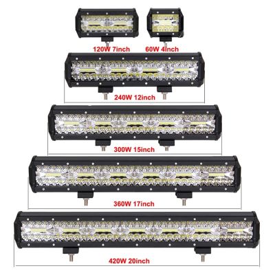 【CW】 4-20inch Bar Road 12V 24V for Car Truck Suv Led Bulbs Atv Lightbar Headlight