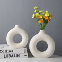 Ceramic Room Decor Vase Decoration Maison Home Vases Flower Pot Florero Table Garden Pots Plant Deco Aesthetic Nordic Vasi Wazon