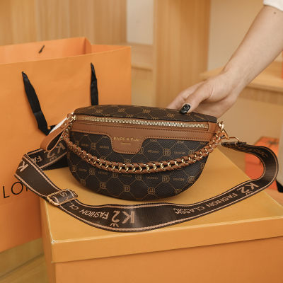 Zongsheng สะพายไหล่ข้างสำหรับผู้หญิง,กระเป๋าเล็กคาดเอวแฟชั่นสะพายไหล่ข้างเดียวสำหรับใส่ได้ทุกโอกาสใส่ได้กระเป๋าคาดหน้าอกกระเป๋าแฟชั่น2023