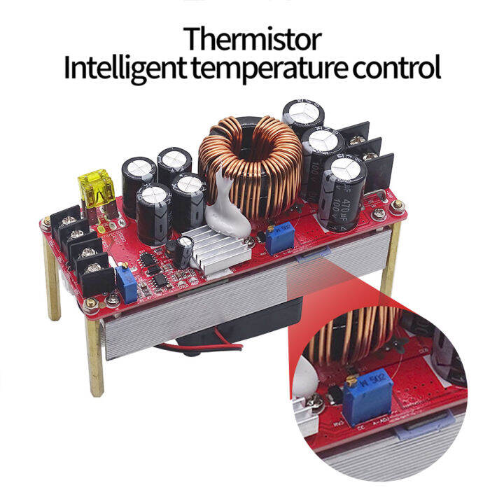 โมดูลติดตั้งตัวแปลงไฟฟ้า1800วัตต์30a-โมดูลสเต็บพาวเวอร์ซัพพลาย-dc-dc-dc10-60v-เครื่องชาร์จแรงดันพัดลมควบคุมอุณหภูมิ12-90โวลต์12-90โวลต์