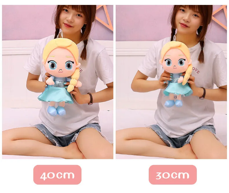 Disney Frozen 40cm 30cm Plush Doll Toys Cute Girls Toys Princess Anna& Elsa  Doll Girl Birthday Gifts Pelucia Boneca Juguetes - AliExpress