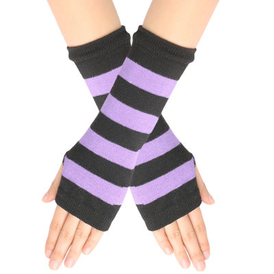 Gloves Warmer Sleeves Fingerless Stretchy Cute Arm Protection