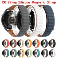 ▫❇ 20 22mm silikonowy pasek magnetyczny do zegarka Huawei GT3 GT 3 42 46mm opaska GT 2 GT2 Pro Watchband bransoletka pasek silikonowy Correa