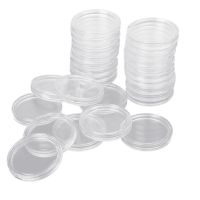 100Piece 45Mm Inner Diameter Commemorative Coin Box Coin Silver Storage Protection Box Transparent Plastic Round