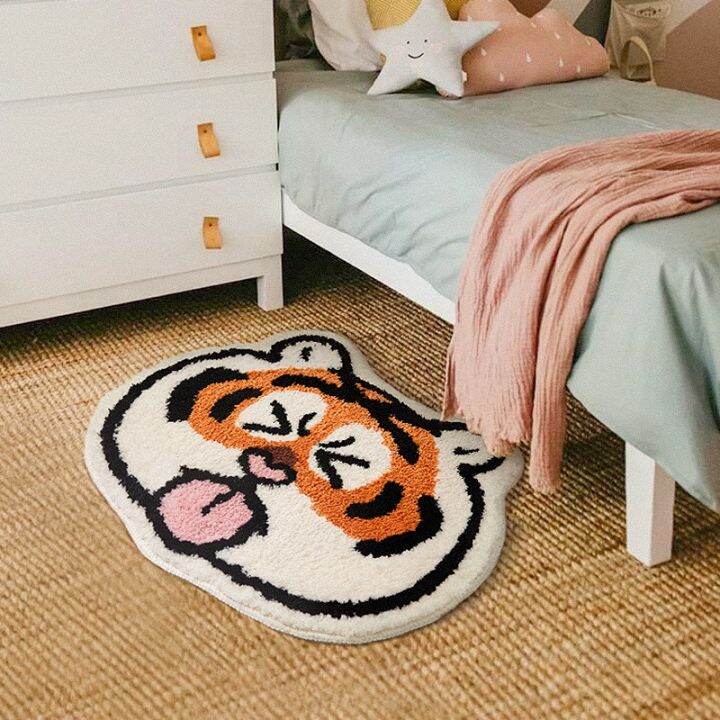 cartoon-tiger-rug-non-slip-bedside-car-absorbent-bathroom-mat-animals-print-rugs-for-kids-room-decor-cute-furry-cars