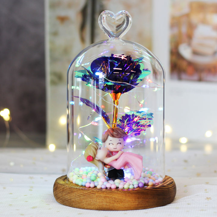 beauty-and-the-beast-gold-foil-galaxy-rose-flower-led-light-artificial-flowers-in-glass-dome-wedding-valentine-gift-for-girls