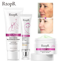 RtopR Mango Firming Skin Moisturize Anti-aging Neck Eye Cream Pores Shrinkage Improve Dullness Olive Peptid Cream Skin Care Set